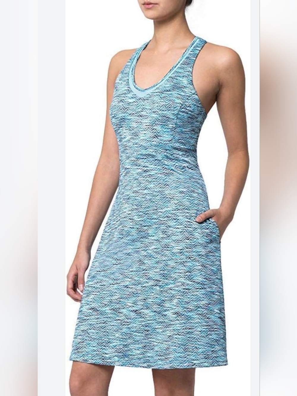 Mondetta performance MPG Small travel Dress color blue Style Atletic Good Cond